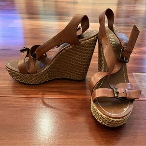 Lauren Ralph Lauren Brown‎ Wedge Sandals